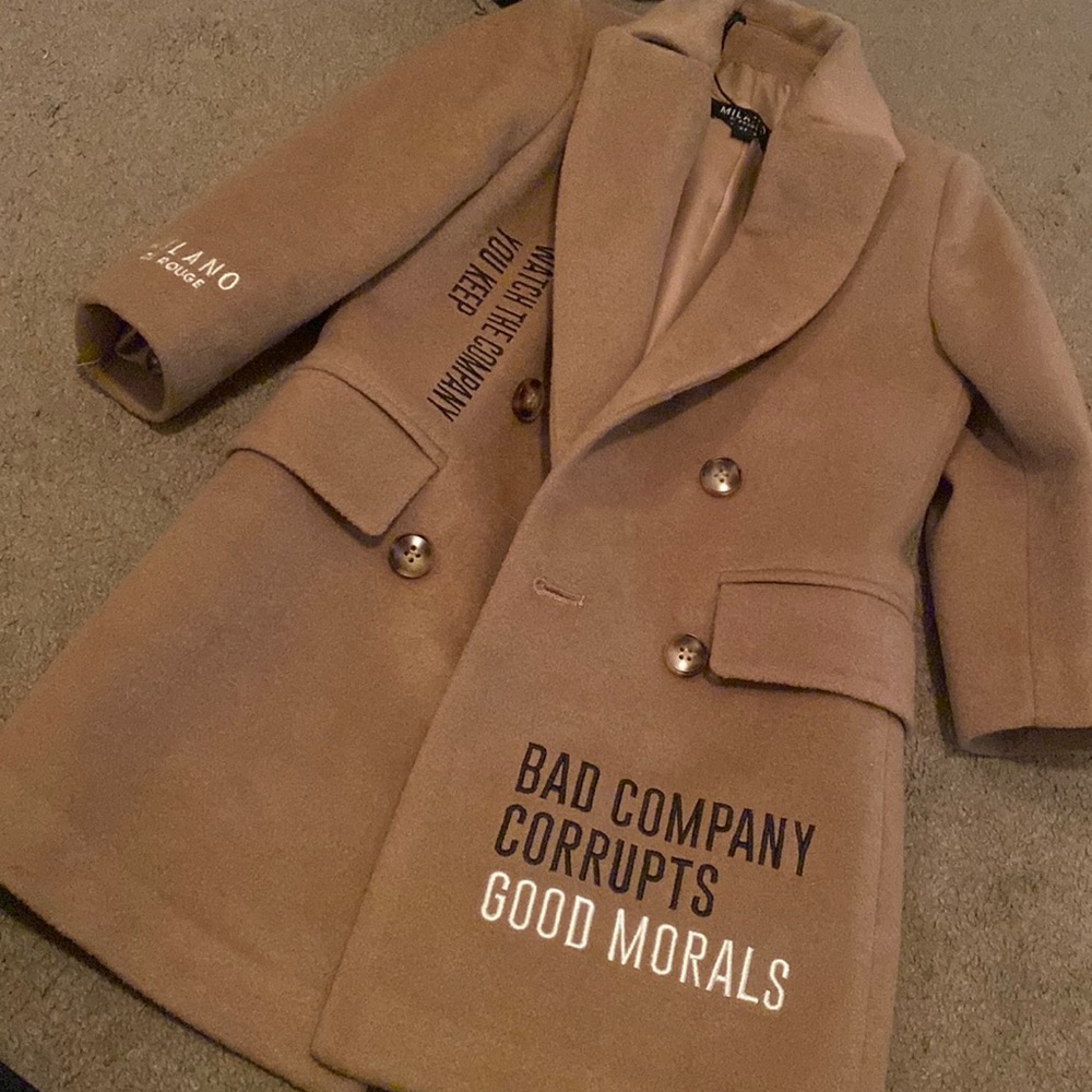 Toddler boy Milano trench coat